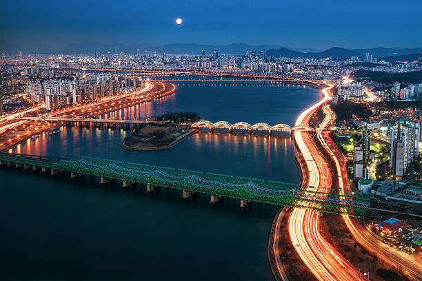 Seoul Skyline and Han River